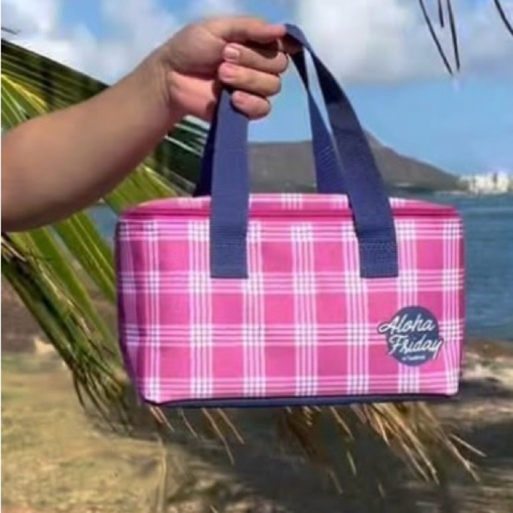 Foodland Aloha Friday Purple Palaka Lunch Bag